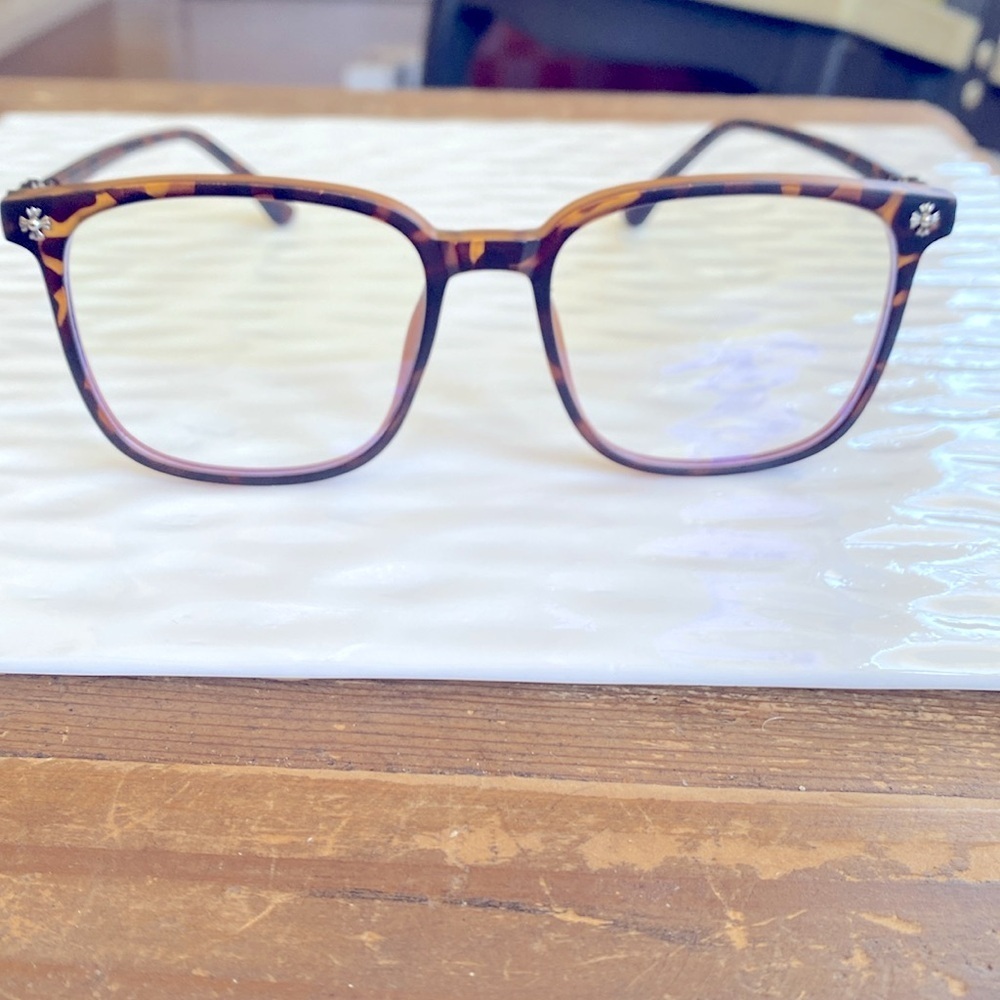 Glasses Tortoise Shell Square Blue Blocker’s computer Glasses - Picture 7 of 8
